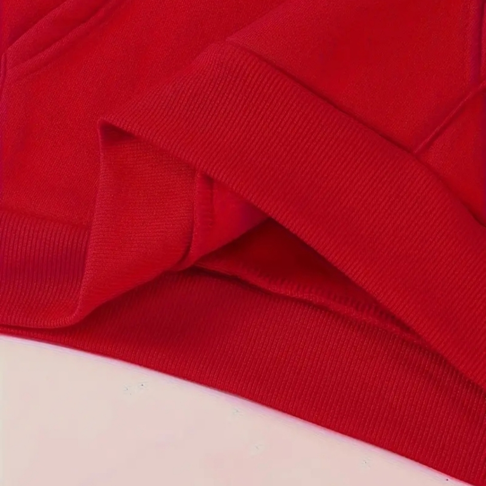 NWT Italian Designer Red Hoodie And Matching Pants - Picture 3 of 6